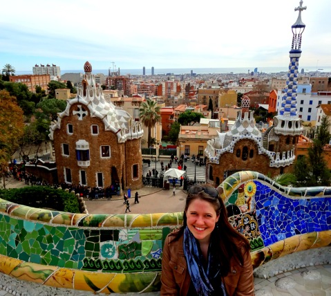 Hanging out in Parc Güell.